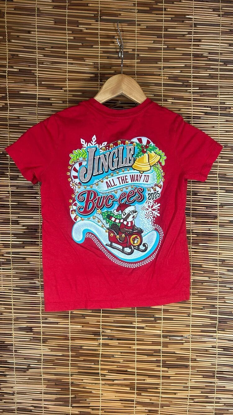 Buc-ees Jingle All the Way to Buc-ees Christmas 2025 Youth Small Shirt
